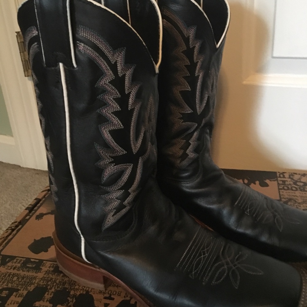 Justin Bent Rail Goat Skin Boots 8C